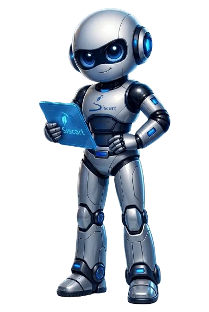 Mascote Siscart - Robô de tecnologia